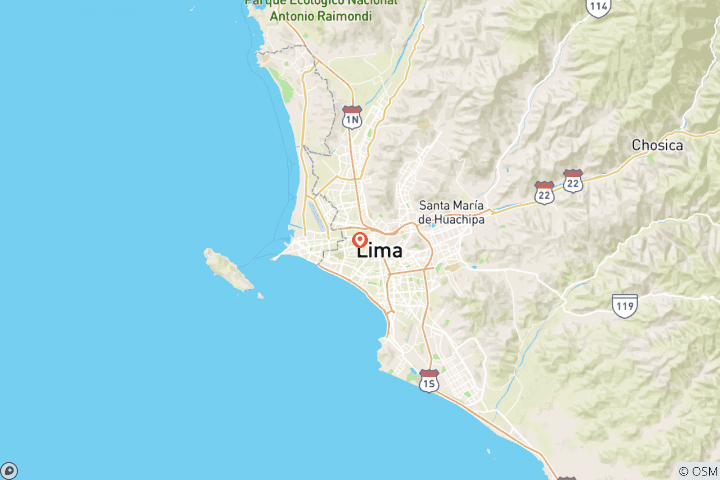 Map of Lima Welcome Package 3D/2N