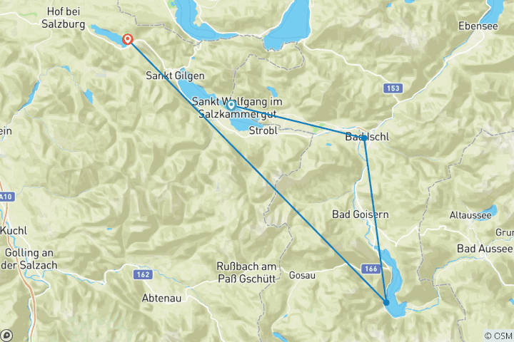 Carte du circuit Trekking des Dix Lacs 5 jours (5 jours)