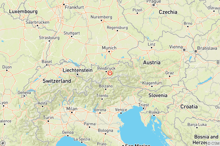 Mapa de Nochevieja en el Lizum de Watten (4 días)