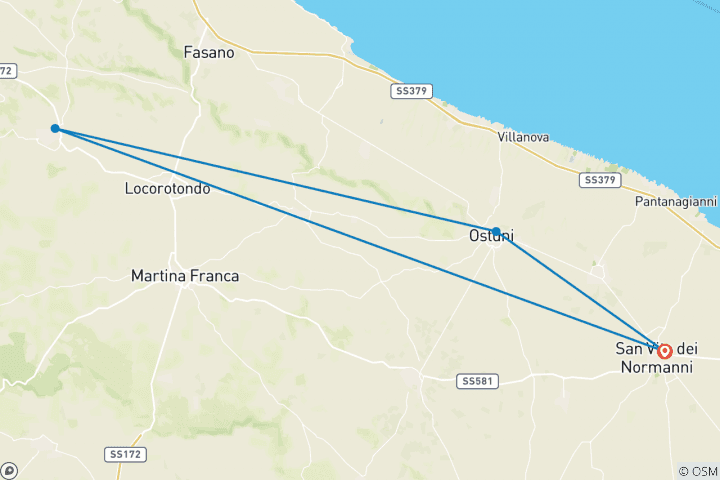 Map of Die weißen Dörfer per Rad (6 Tage)