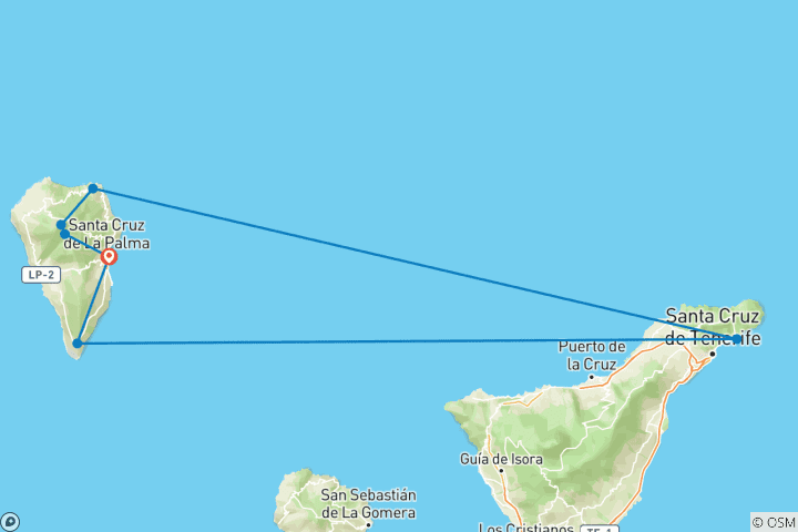 Map of Walk La Palma's Highlights (8 days)