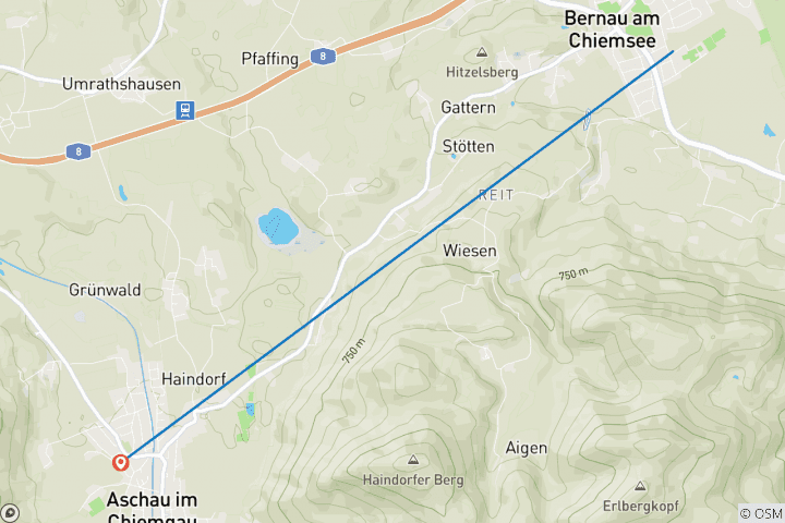 Map of Bayern - Wandern rund um den Chiemsee (7 Tage)