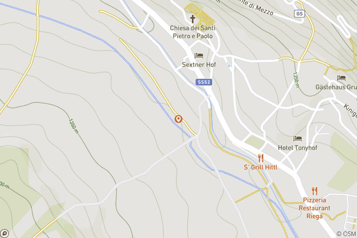 Carte du circuit Randonnée hivernale dans les Dolomites de Sesto (7 jours)