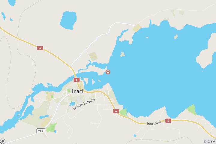 Carte du circuit Aurore boréale à Inari, Laponie en Finlande - 4 jours