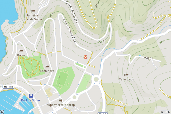 Karte von Wanderopening zur Mandelblüte auf Mallorca (8 Tage)