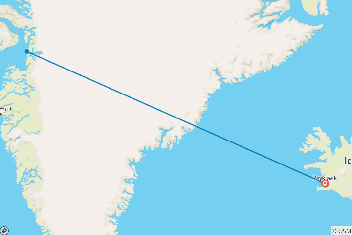 Mapa de Ilulissat: aventura invernal en Greeland - 4 días