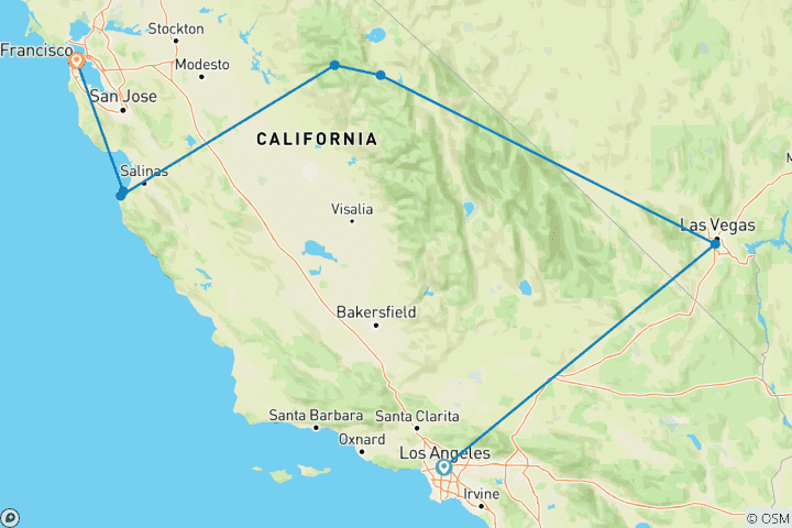 Map of Western Triangle - Los Angeles Downtown