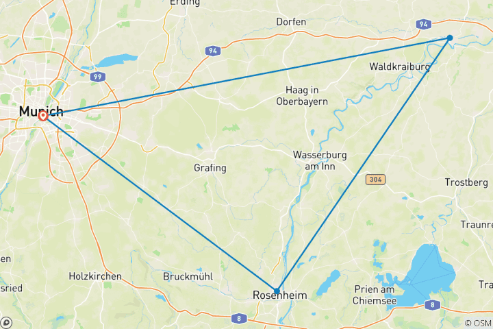 Map of Wasserradweg - Loop Salz With Luggage Transfer