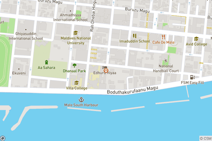 Map of 10 day Unforgettable Maldives with adventures