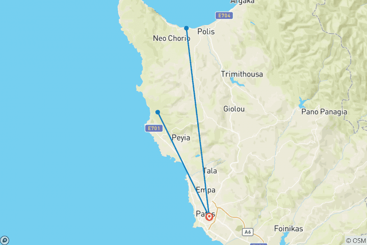 Carte du circuit Chypre active