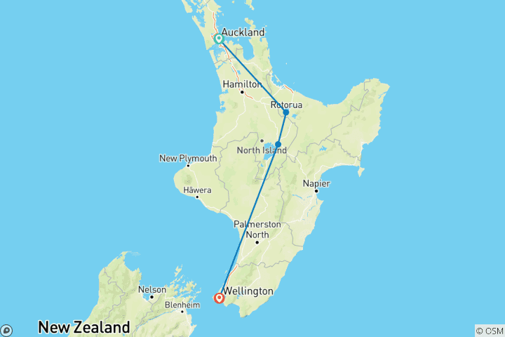 Map of NZ Adventure North