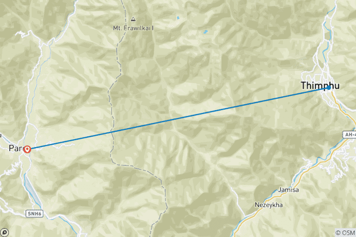 Mapa de Bután: El mejor viaje de 4 días a Bután por Timbu, Paro y el Nido del Tigre
