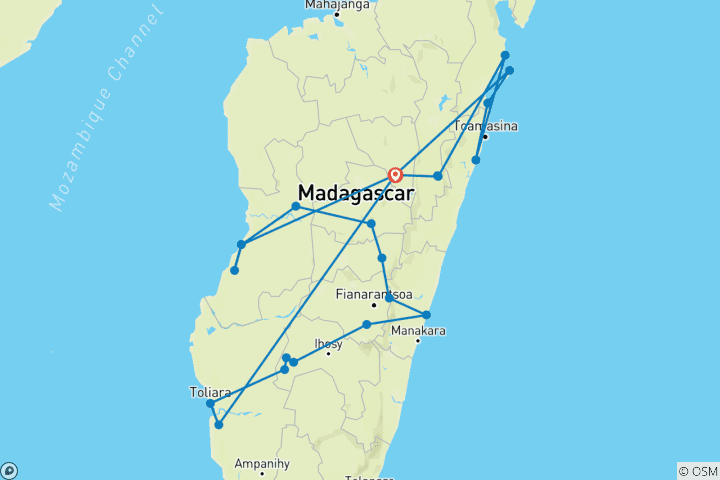 Karte von St. Marie - Pangalane - Südlich