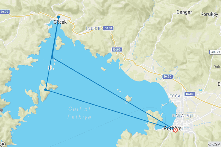 Map of Sapphire Blue - Fethiye / Gocek / Fethiy