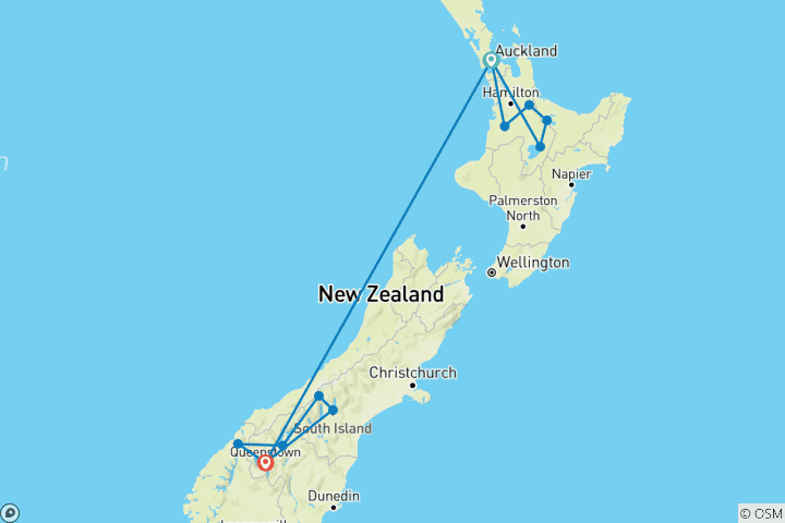 Mapa de Introducción NZ 17 días