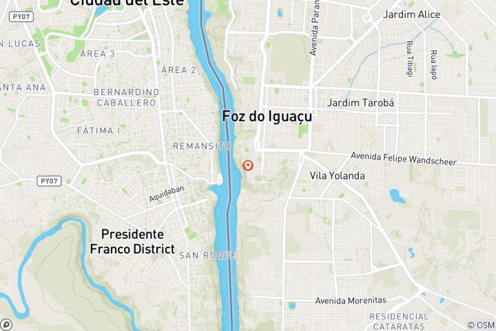 Map of Iguassu Falls Experience