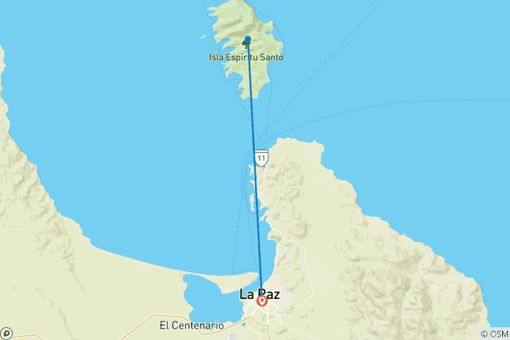 Map of Baja Kayak Quick Adventure 4D/3N (Fully Catered)