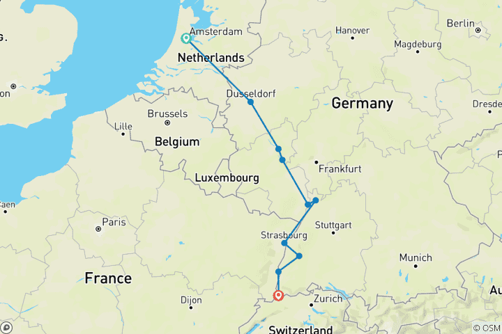 Map of Active & Discovery on the Rhine (Southbound) 2026