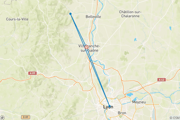 Carte du circuit Cuisine et vin dans un château français (2025-2026)