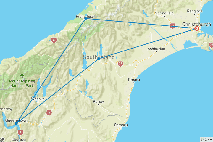 Carte du circuit Ski Voyager