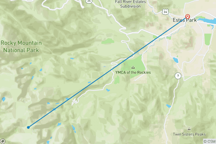 Map of Rocky Mountain High Alpine Adventure