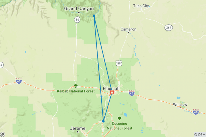 Map of Best of Northern Arizona