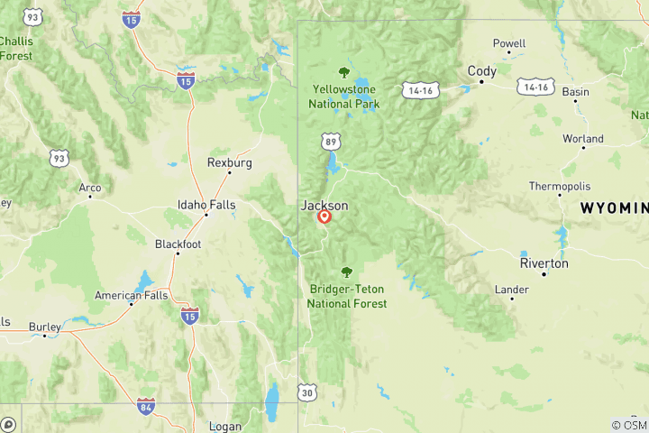 Map of Granite Creek Backpack