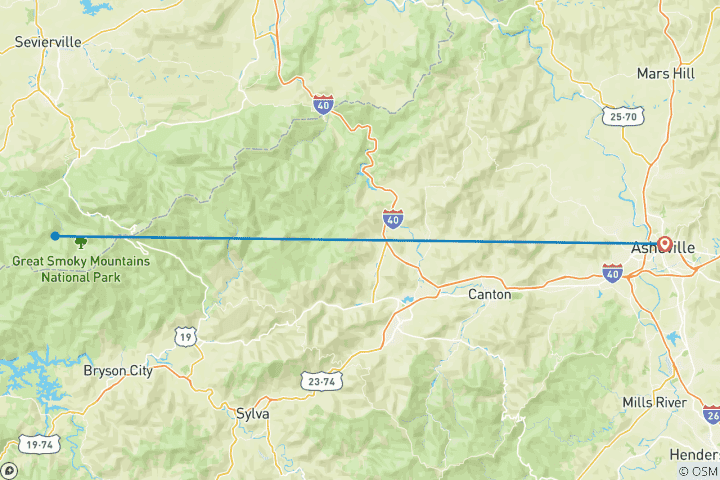 Map of Smoky Mountains Classic