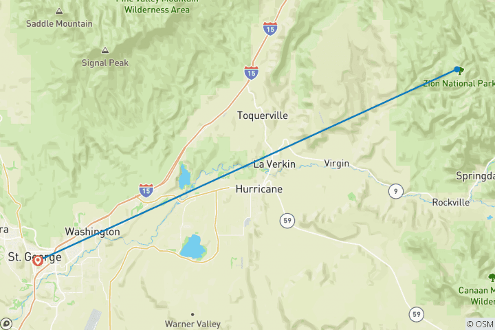 Map of Zion Base Camp