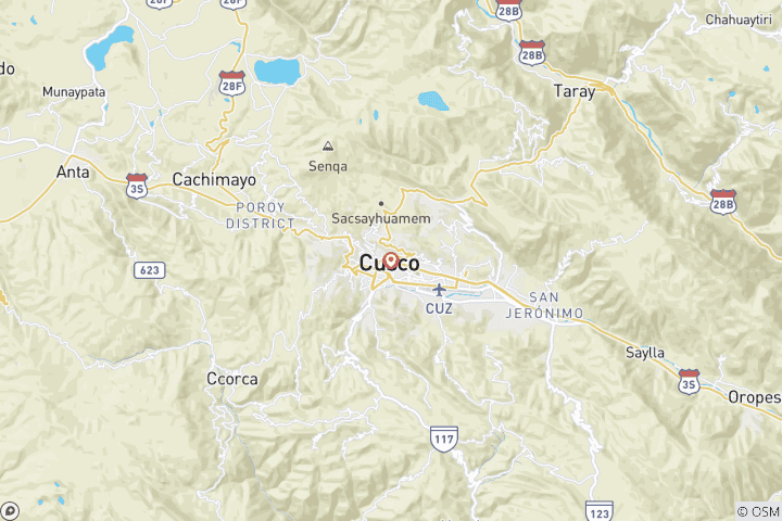 Map of Trek & Climb: Nevado Qampa Training (5,500m) - 4 or 5 Days