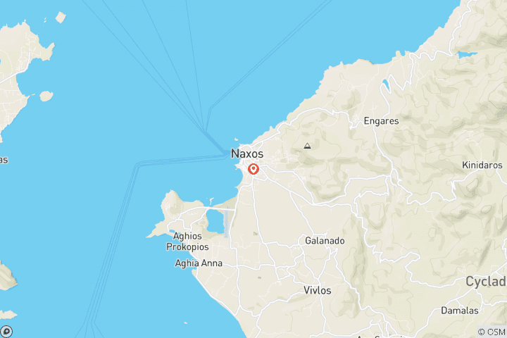 Map of Escape to Naxos, 3 Days