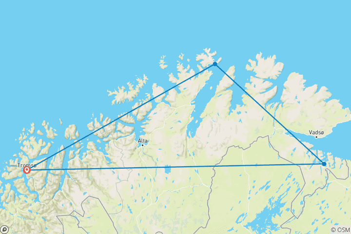 Map of Norway Fjords and Northern Lights (From November 2025)