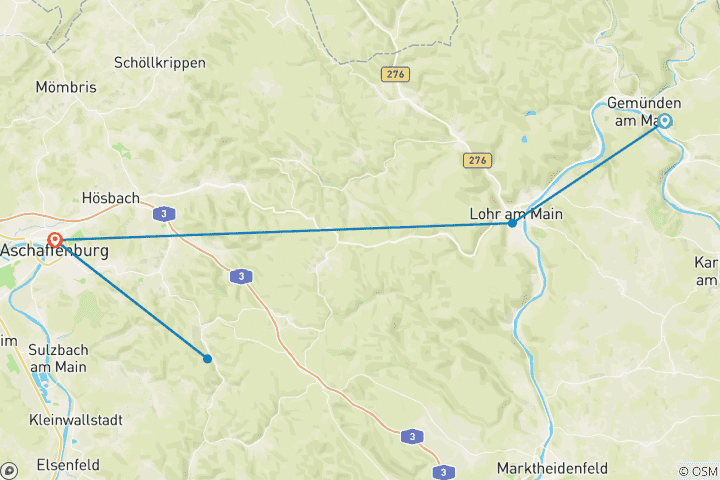 Karte von Märchenhafter Spessart 8/7