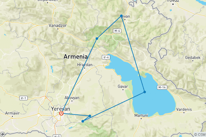 Map of ARMENIA - Trip For Young Adventurers