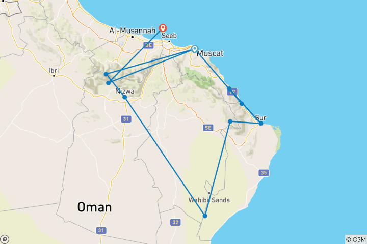 Map of Undiscovered Oman: People & landscapes