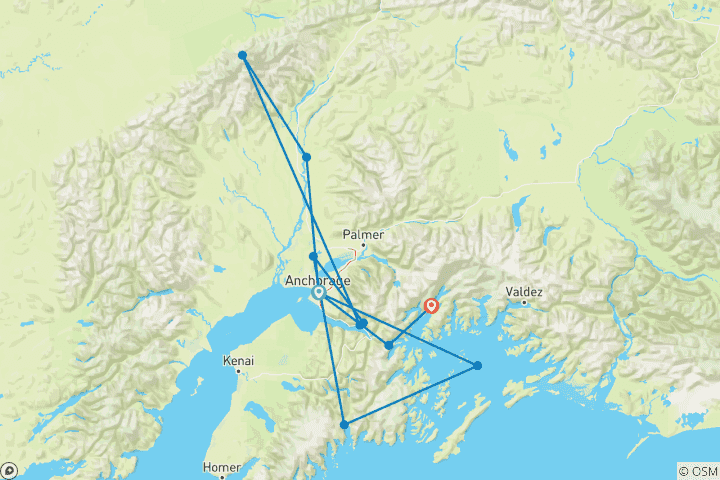 Mapa de Joyas de Alaska (Grupos pequeños)