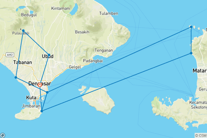 Map of Three Indonesian Dream Islands