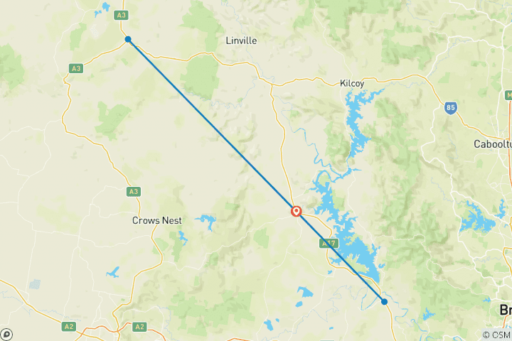 Map of Brisbane Valley Rail Trail Self Guided