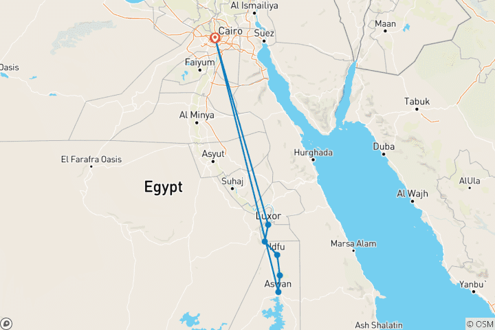 Map of Luxury Ultimate Egypt