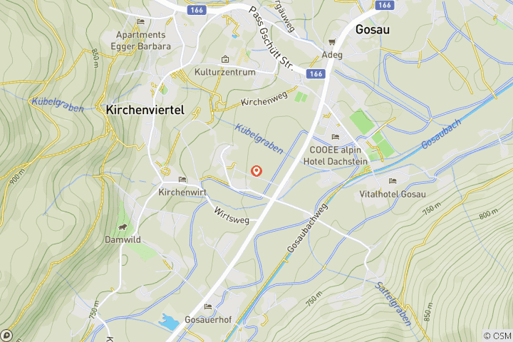 Map of Hut hike in the hiking paradise Dachstein-West (4 days)