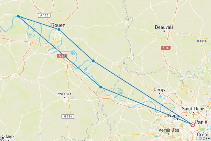 Carte du circuit Noël sur la Seine