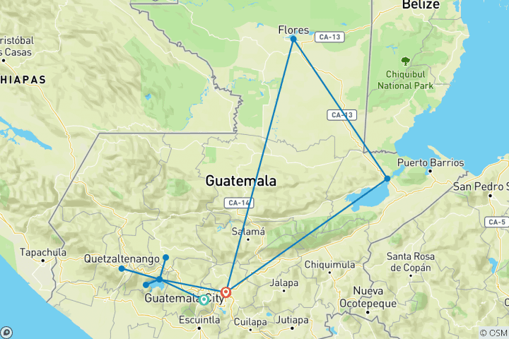 Map of Guatemala To be Discovered