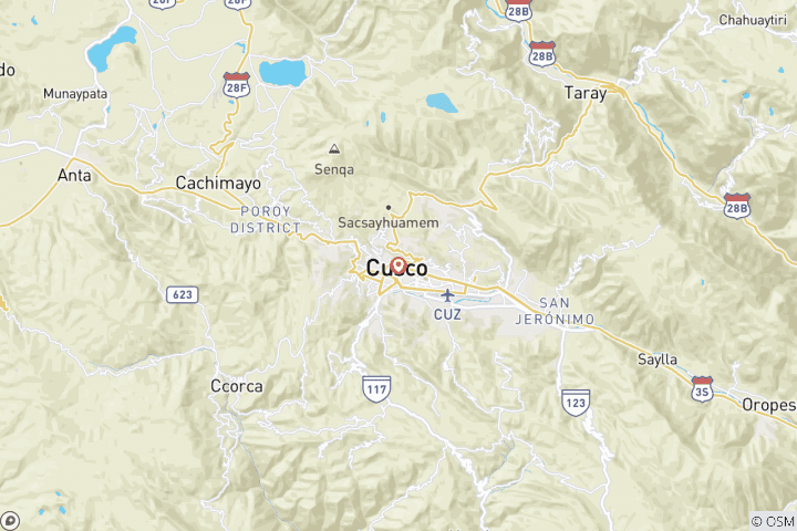 Map of Rock Climbing in Cusco