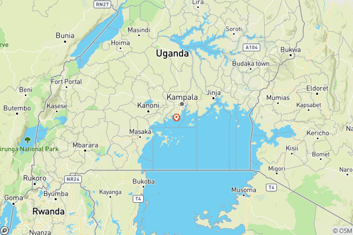 Map of Lifetime/ Unforgettable Gorilla Habituation Experience In Uganda