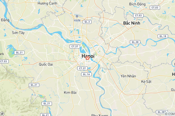 Carte du circuit Séjour à Hanoi - 3 jours