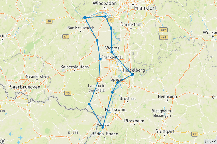 Map of Palatinate Round Trip SPORTY