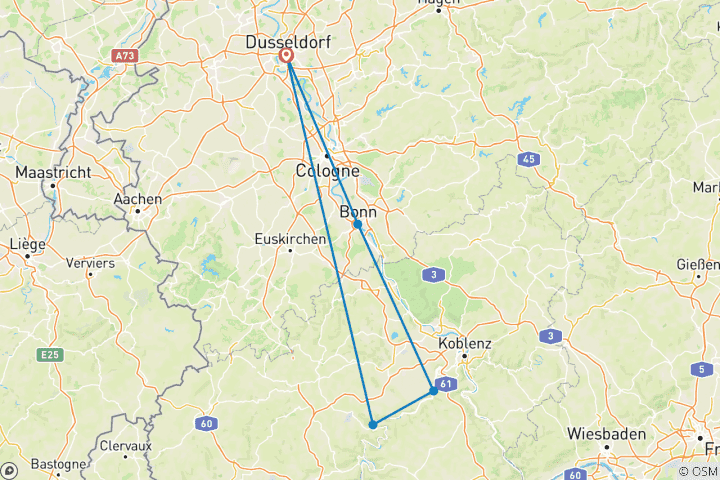 Map of MS SE-Manon - Adventszeit an Rhein & Mosel (4 Tage)