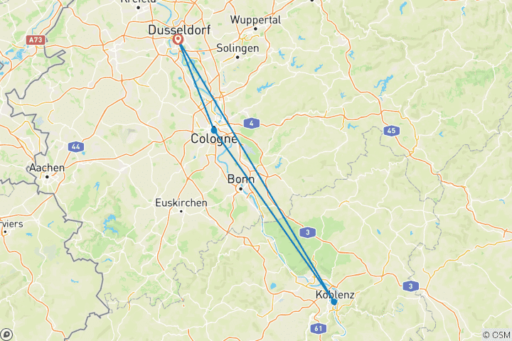 Karte von MS SE-Manon - Adventszauber auf dem Rhein (3 Tage)