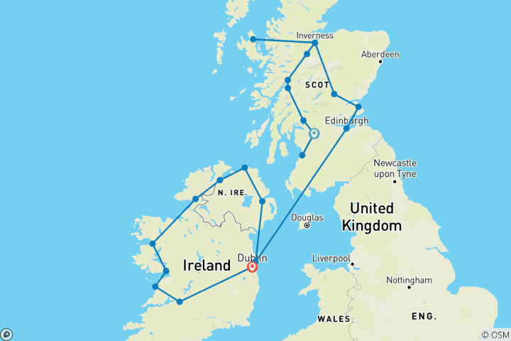 Map of Celtic Classic