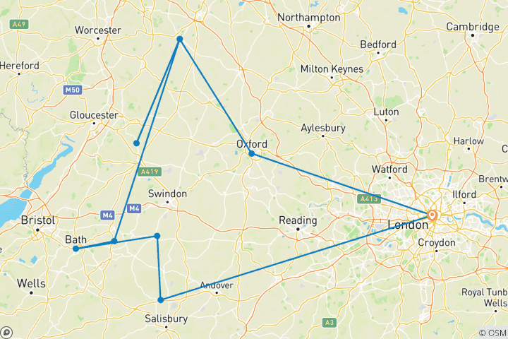 Map of Heart of England